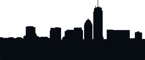 Boston Skyline Silhouette Royalty-free - city silhouette png download ...