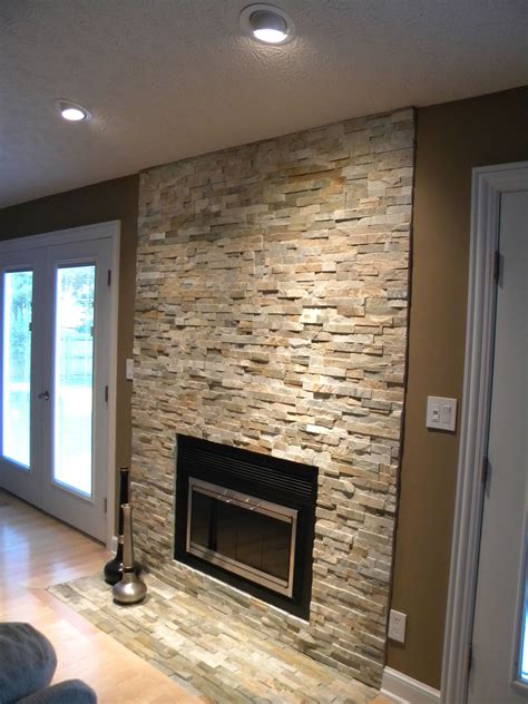 Stone Veneer Fireplace | Fireplace Design