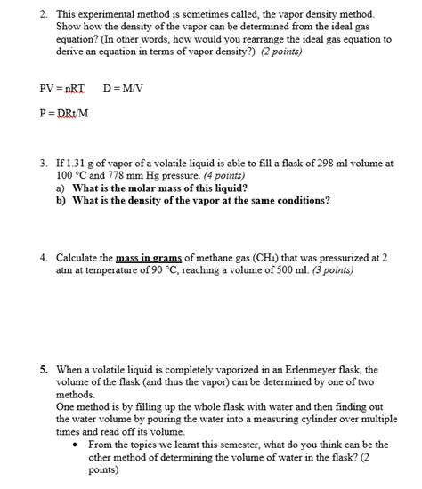 Solved 2. This experimental method is sometimes called the | Chegg.com ...