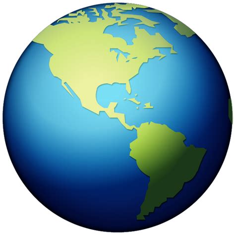 Download Earth Globe Americas Emoji | Emoji Island