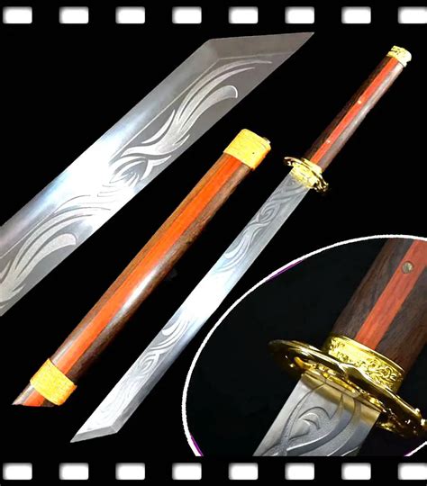 China LongQuan Handmade KungFu Dao Sword Chinese Qing Dynasty Bodyguard ...