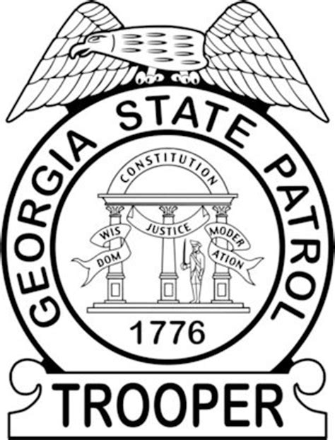 Georgia State Police Badge Vector DXF, AI and SVG File Digital File ...