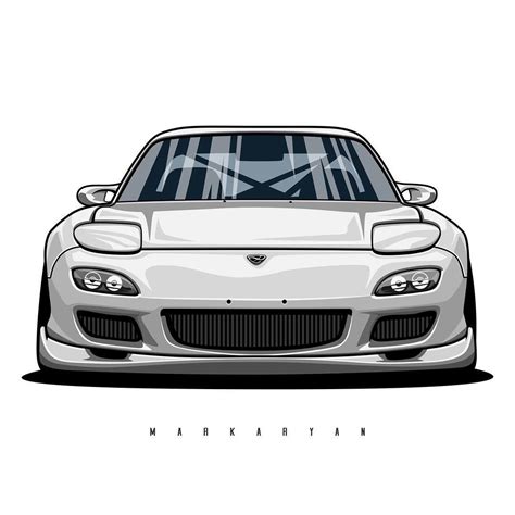 Oleg Markaryan on Instagram: “Mazda RX7 FD. Vector art. Especially for ...