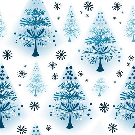 Premium AI Image | Christmas tree seamless pattern tileable holiday ...