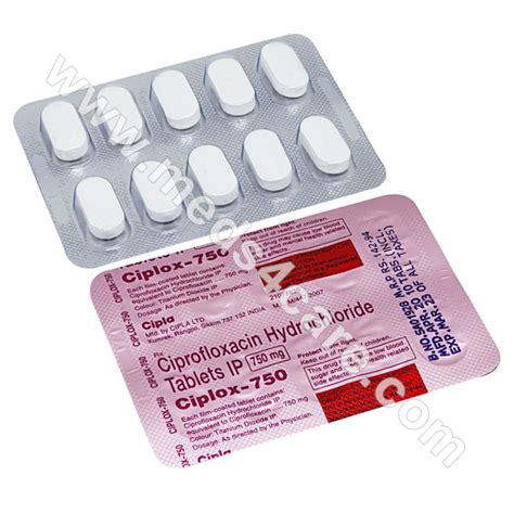 Quinolone Antibiotics (Ciplox-750), Ciprofloxacin, Ciplox 750 mg