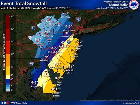 Winter Storm Watch Issued For The State Of New Jersey