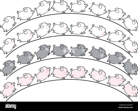 cartoon pig background Stock Vector Image & Art - Alamy