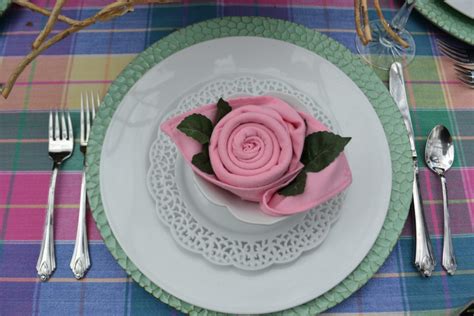 Rose Napkin Fold DIY - Liz Bushong