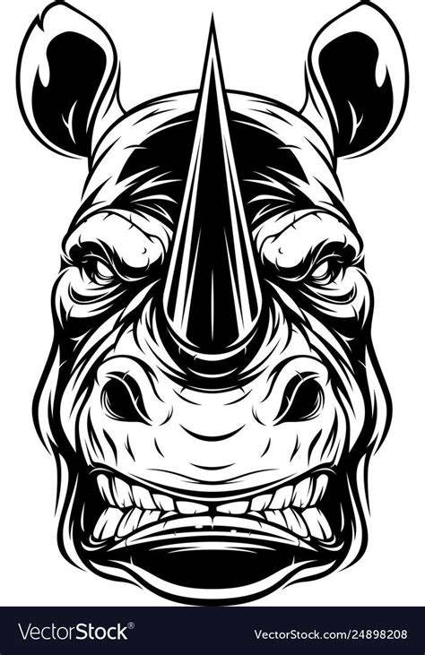 Royalty-Free Vector Images by Andrey1005 (over 1,400) | Rhino tattoo ...