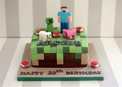 Minecraft 10th Birthday Cake - Bakealous