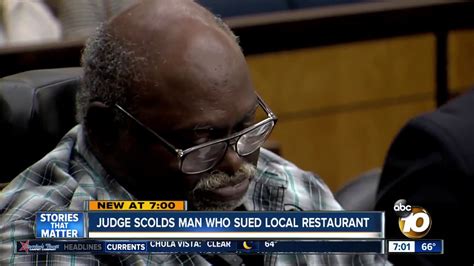 Judge scolds man who sued El Cajon restaurant - YouTube