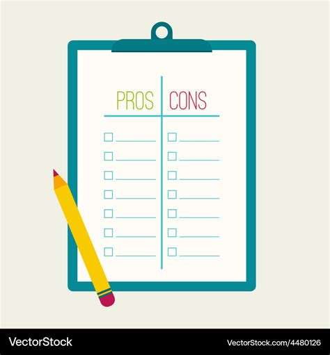 Pros And Cons Chart