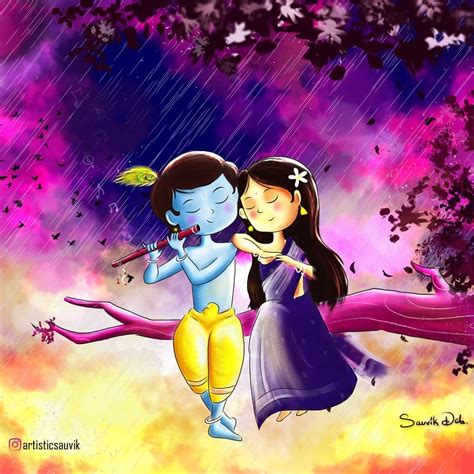 Krishna Janmasthmati #LordKrishna #Digitalart Art by Sauvik Deb ...