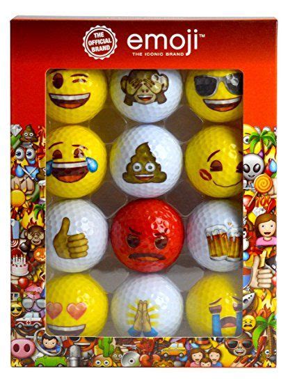 Official Emoji Novelty Fun Golf Balls (Pack of 12) | Novelty, Fun, Emoji