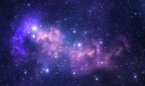 Purple Space Stars Photograph by Sololos - Fine Art America