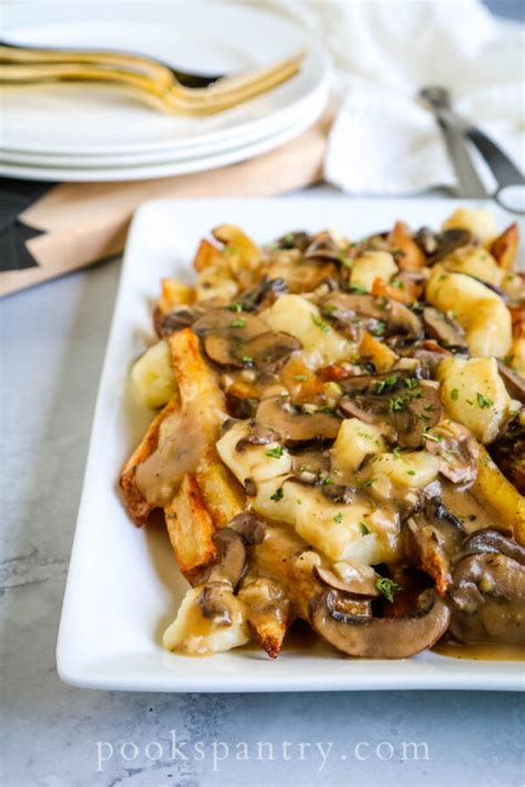 How to make vegetarian poutine recipe - Pook's Pantry Recipe Blog