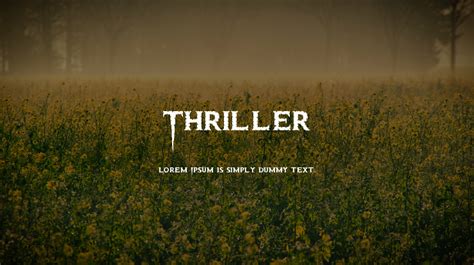 Thriller Font : Download Free for Desktop & Webfont