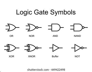 1,093 Logic Gate Icon Images, Stock Photos, and Vectors | Shutterstock