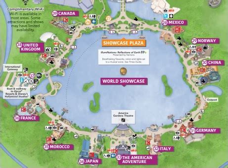 Map Of Epcot World Showcase