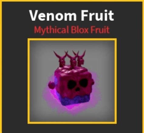 Blox Fruits Venom Fruit - Etsy Australia