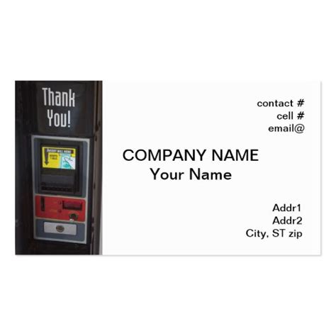 Vending machine Business Card Templates | BizCardStudio