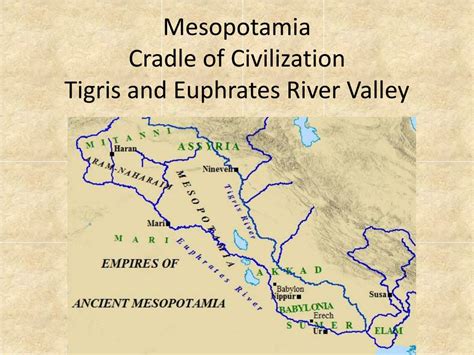 PPT - Mesopotamia Cradle of Civilization Tigris and Euphrates River ...