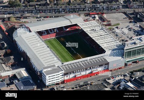 aerial view of Sheffield United Bramall Lane Stadium Stock Photo - Alamy