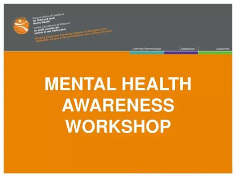 PPT - MENTAL HEALTH AWARENESS WORKSHOP PowerPoint Presentation, free ...