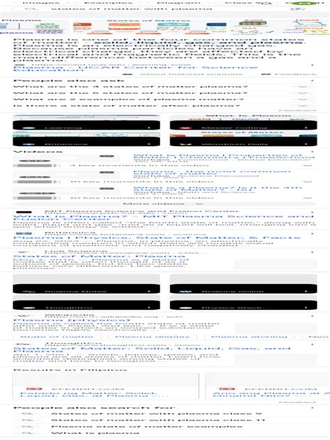 States of Matter With Plasma - Google Search | PDF | Plasma (Physics ...