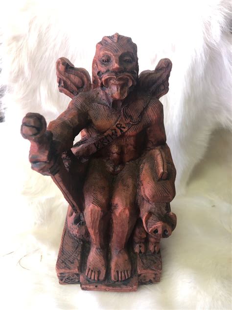 Seated Freyr Statue – The Coven's Cottage