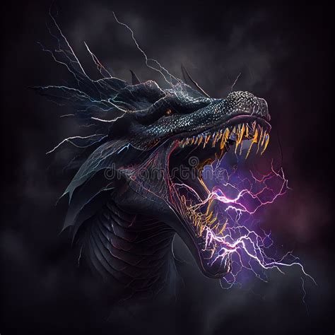 Lightning Dragon Stock Illustrations – 399 Lightning Dragon Stock ...