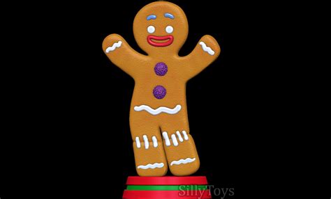 Gingerbread Man - Shrek 3D Model by SillyToys