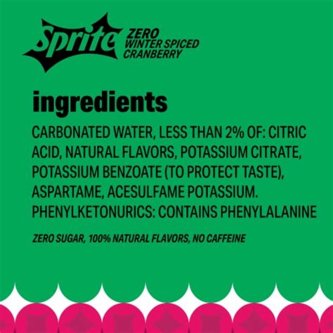 Sprite® Winter Spiced Cranberry Lemon Lime Zero Sugar Caffeine Free ...