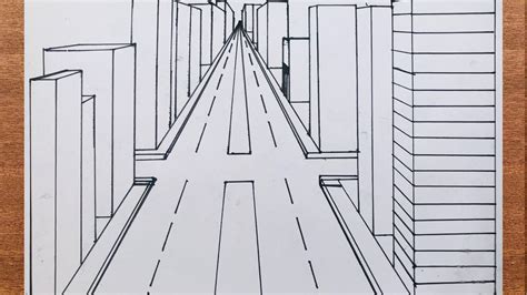 [最も選択された] one point perspective city drawing easy with color 238558