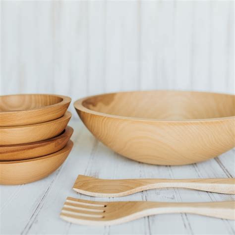 Wooden Salad Bowl - Etsy