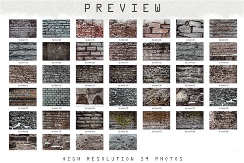 39 Brick wall background, Brick photoshop textures - Invent Actions