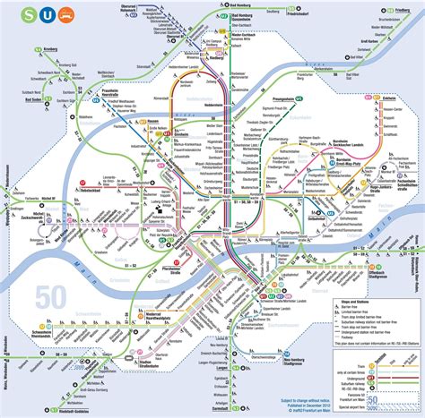 Frankfurt tram and metro map | Metro map, Train station map, Train map