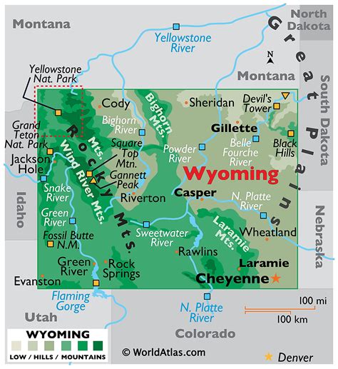 State Map Of Wyoming Printable Map Wyoming Map | Images and Photos finder