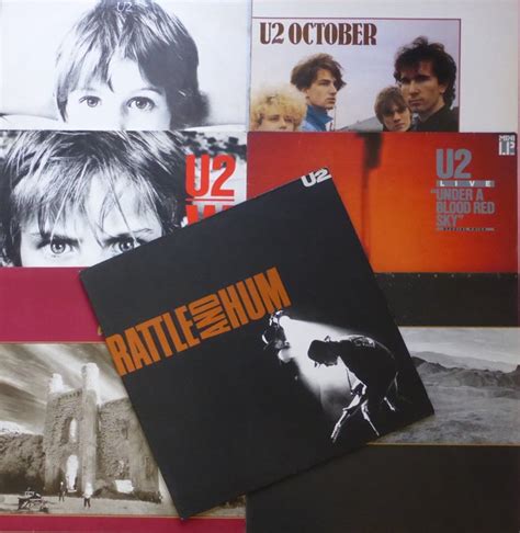 Set of 7 of the first U2 albums; including one double - Catawiki