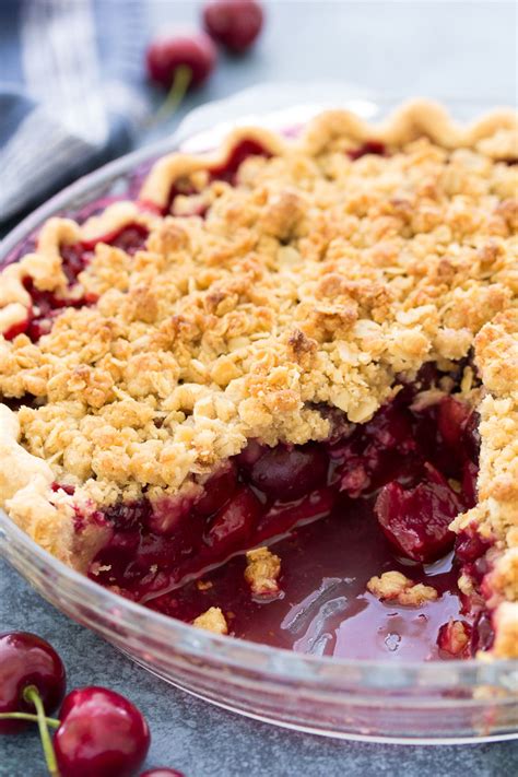 Cherry Crumble Pie - Kristine's Kitchen