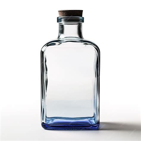 Premium Photo | A blue bottle of vodka with a blue cap