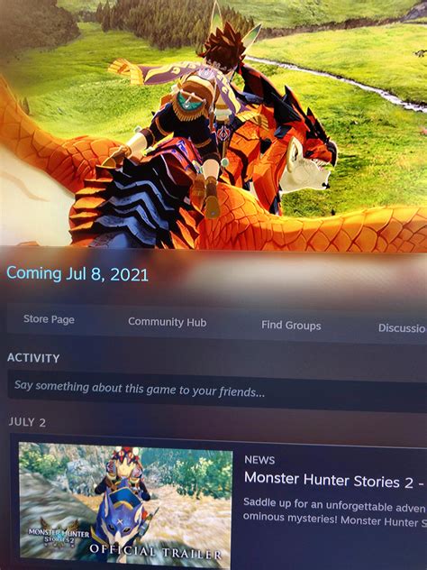 Have steam games ever released a day early? : MonsterHunterStories