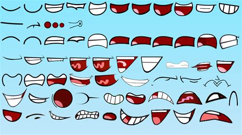 Bfdi Mouth Assets - Big Mouth Png Object Shows Mouth Assets Transparent ...