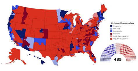 [OC] The U.S. House of Representatives : r/MapPorn