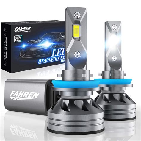 Fahren H11/H9/H8 LED Headlight Bulbs, 60W 10000 Lumens Super Bright LED ...