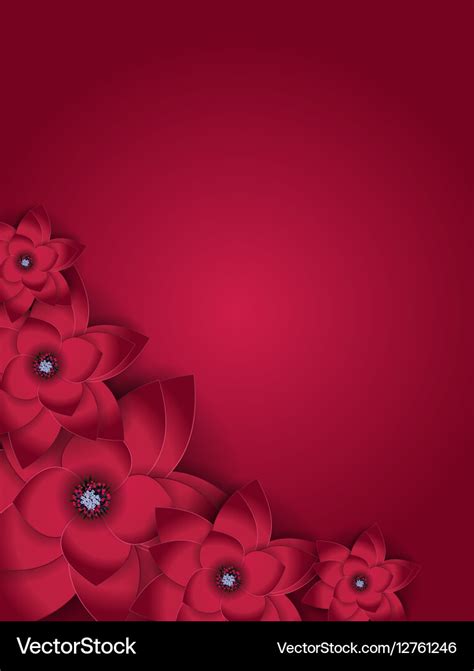 Abstract blossom floral greeting card background Vector Image