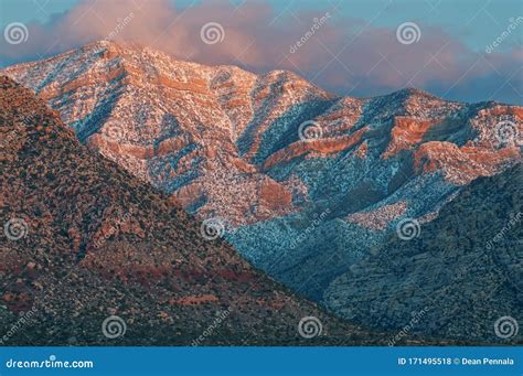 Red Red Rock Canyon at Sunrise Stock Photo - Image of recreation ...