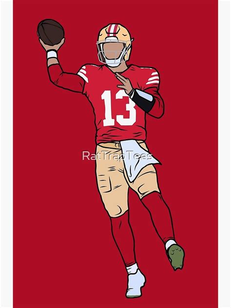 "Brock Purdy Throw" Poster for Sale by RatTrapTees | Redbubble