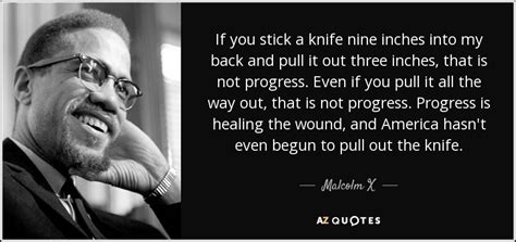 Malcolm X Knife In Back - Imelda Mariejeanne