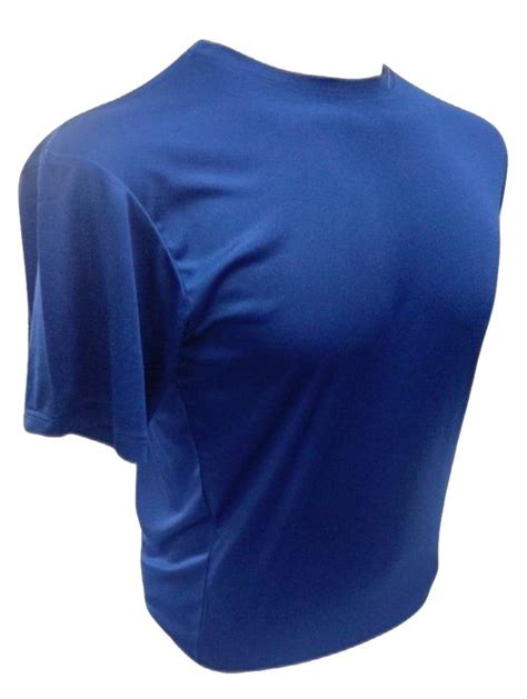 Cotton Blue Plain T Shirt, Round Neck at Rs 90 in Kolkata | ID: 27622158973